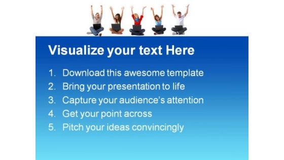 We Won Success PowerPoint Templates And PowerPoint Backgrounds 0811