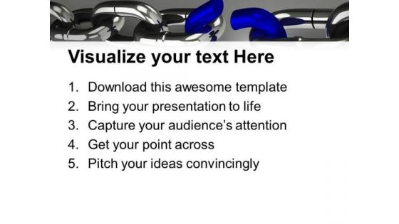 Weak Link About To Break Business PowerPoint Templates Ppt Backgrounds For Slides 0313