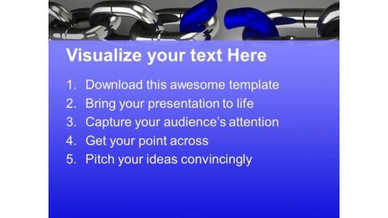 Weak Link About To Break Business PowerPoint Templates Ppt Backgrounds For Slides 0313