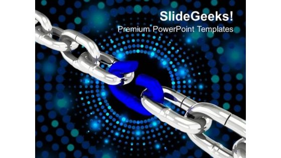 Weak Link In Chain Business Security PowerPoint Templates Ppt Background For Slides 1112
