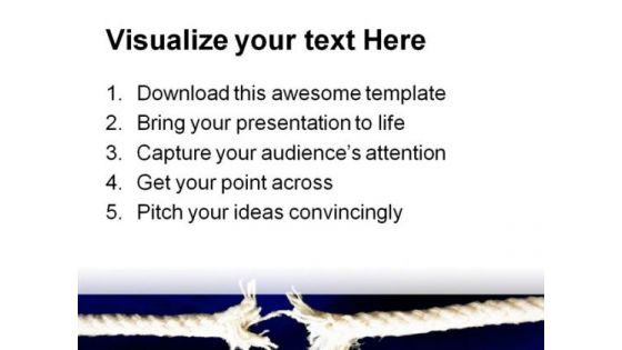 Weak Thread Metaphor PowerPoint Backgrounds And Templates 1210