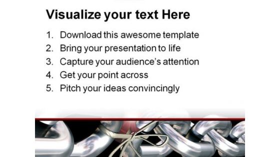 Weakest Link Business PowerPoint Template 0510