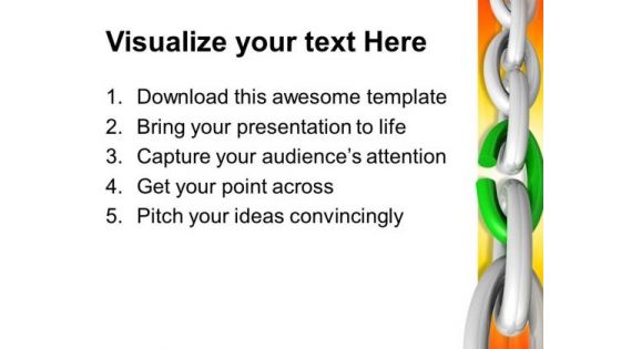 Weakest Link Chain Business PowerPoint Templates And PowerPoint Themes 0312