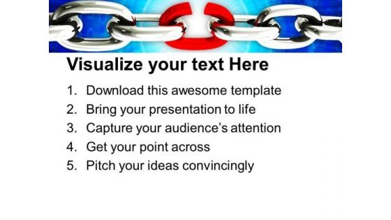 Weakest Link In The Chain Business PowerPoint Templates And PowerPoint Themes 1112