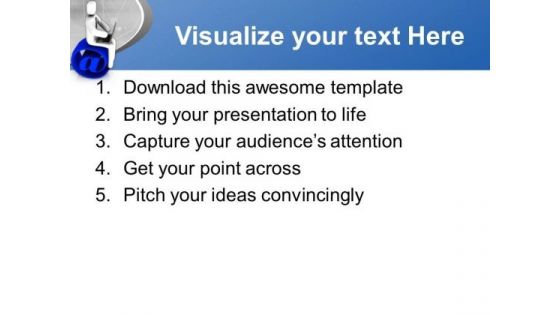 Web And E Mail Are New Address Technology PowerPoint Templates Ppt Backgrounds For Slides 0413