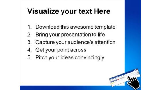 Web Browser Internet PowerPoint Themes And PowerPoint Slides 0811