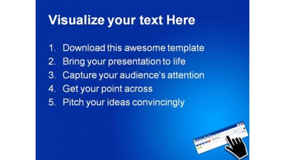 Web Browser Internet PowerPoint Themes And PowerPoint Slides 0811