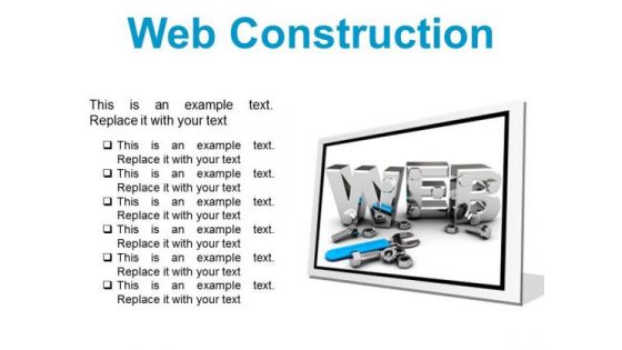Web Construction Industrial PowerPoint Presentation Slides F