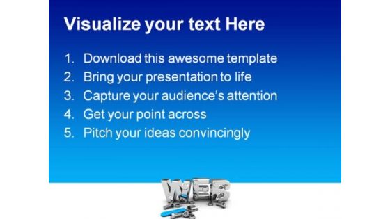 Web Construction Technology PowerPoint Templates And PowerPoint Backgrounds 0211