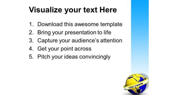 Web Earth Globe PowerPoint Templates And PowerPoint Themes 1112