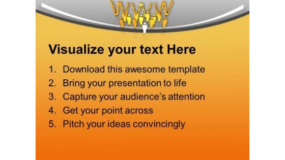 Web Partnership For Effective Cooperation PowerPoint Templates Ppt Backgrounds For Slides 0713