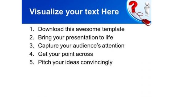Web Question Mouse PowerPoint Templates And PowerPoint Themes 0912