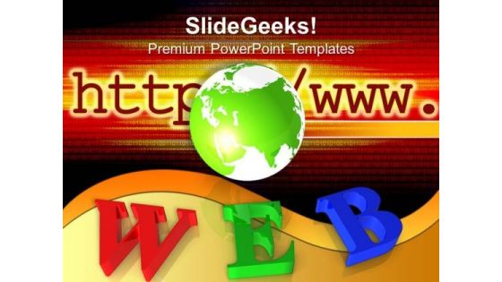 Web Search Image With Globe PowerPoint Templates Ppt Backgrounds For Slides 0213