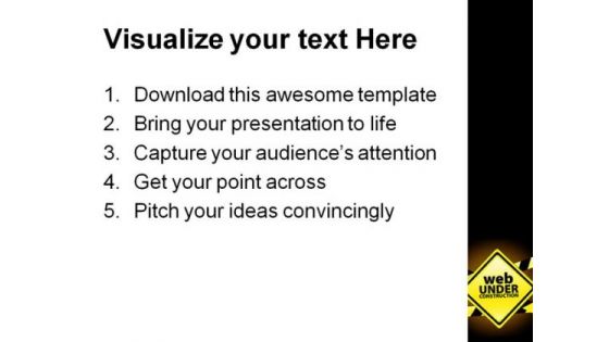 Web Under Construction Internet PowerPoint Templates And PowerPoint Backgrounds 0511