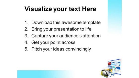 Website Technology Internet PowerPoint Templates And PowerPoint Backgrounds 0711