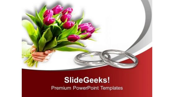 Wedding Rings Are Symbol Of Love PowerPoint Templates Ppt Backgrounds For Slides 0513
