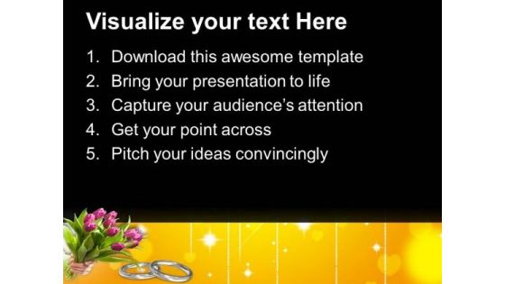 Wedding Rings On Abstract Background PowerPoint Templates Ppt Backgrounds For Slides 0513