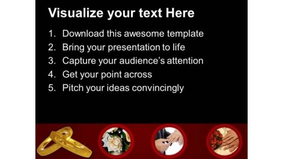 Wedding Rings Youth PowerPoint Templates And PowerPoint Themes 0912