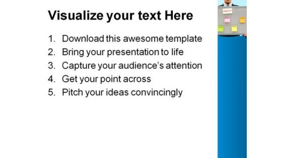 Weekly Target Business PowerPoint Themes And PowerPoint Slides 0811