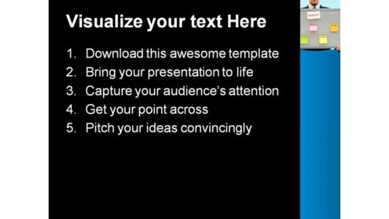 Weekly Target Business PowerPoint Themes And PowerPoint Slides 0811