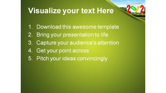 Welcome 2012 Metaphor PowerPoint Templates And PowerPoint Backgrounds 1011