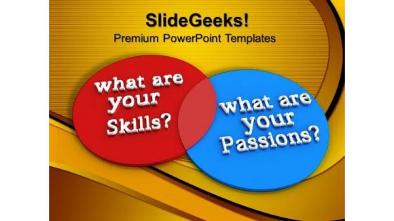What Are Your Skills And Passions Marketing PowerPoint Templates And PowerPoint Themes 0912