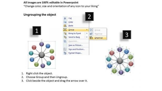 Wheel Chart With 10 Stages PowerPoint Slides Ppt Designs