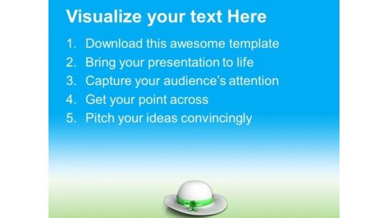 White Hat Symbolise Patricks Day PowerPoint Templates Ppt Backgrounds For Slides 0313