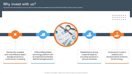 Why Invest With Us Data Management Company Investor Funding Pitch Deck
