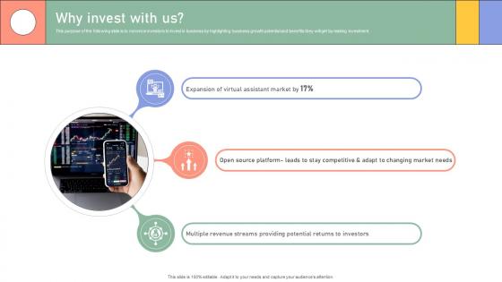Why Invest With Us Enterprise Software Application Investor Funding Elevator Pitch Deck