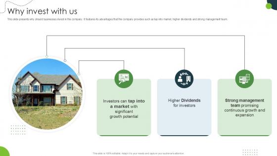 Why Invest With Us Land And Property Marketplace Pitch Deck PPT Presentation