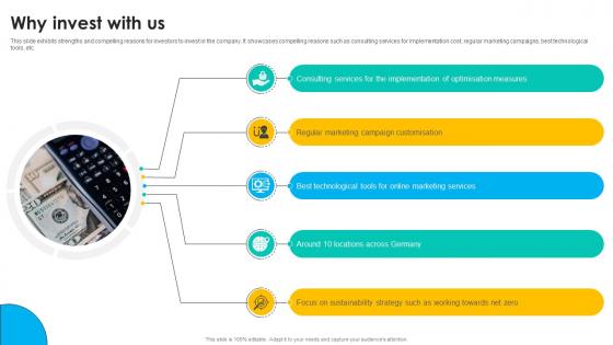 Why Invest With Us Online Marketing Solutions Pitch Deck Why Invest With Us Online Marketing Solutions Pitch Deck