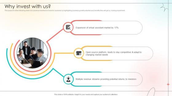 Why Invest With Us Open Source Solution Investor Funding Elevator Pitch Deck Why Invest With Us Open Source Solution Investor Funding Elevator Pitch Deck