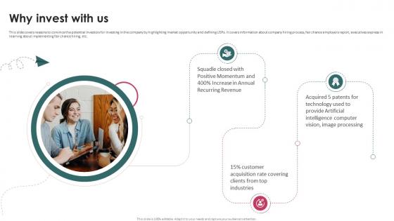 Why Invest With Us Task Management System Investor Funding Elevator Pitch Deck