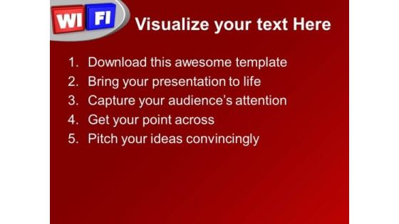 Wifi Symbol Internet PowerPoint Templates Ppt Backgrounds For Slides 0113