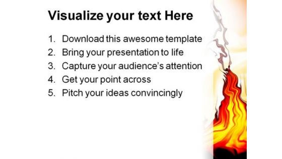 Wild Fire Abstract PowerPoint Themes And PowerPoint Slides 0411