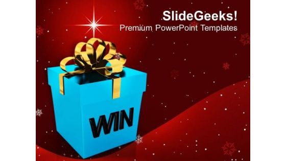 Win A Prize For Efforts In Business PowerPoint Templates Ppt Backgrounds For Slides 0413