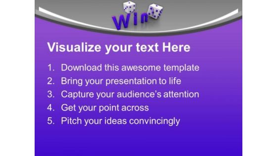 Win Cube Game PowerPoint Templates Ppt Backgrounds For Slides 1212