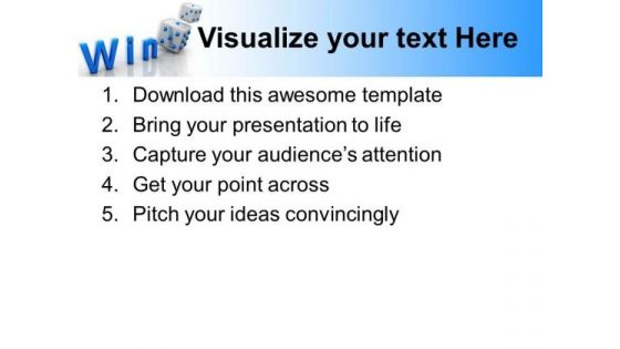 Win Cube Game Success PowerPoint Templates And PowerPoint Themes 0612