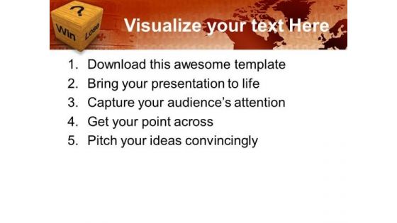 Win Lose Cube Business PowerPoint Templates Ppt Backgrounds For Slides 1112