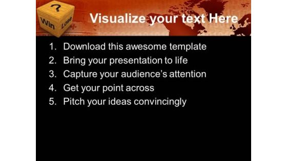 Win Lose Cube Business PowerPoint Templates Ppt Backgrounds For Slides 1112