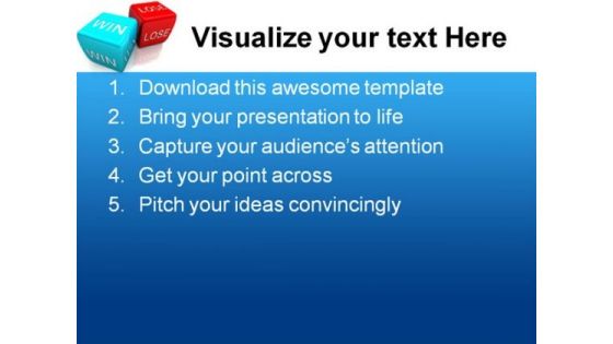 Win Or Lose Business PowerPoint Templates And PowerPoint Backgrounds 0211