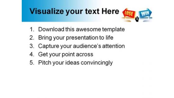 Win Or Lose Business PowerPoint Templates And PowerPoint Backgrounds 0511