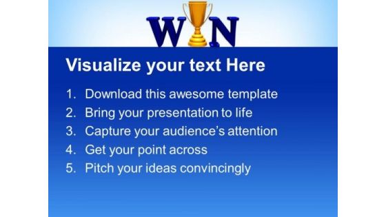 Win Trophy Cups Success PowerPoint Templates And PowerPoint Themes 0712