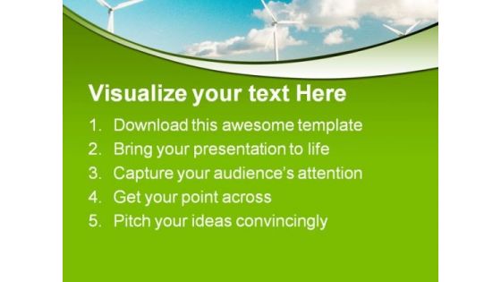 Wind Farm Nature PowerPoint Templates And PowerPoint Backgrounds 0211