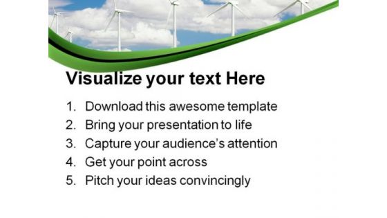 Wind Farm Technology PowerPoint Themes And PowerPoint Slides 0711