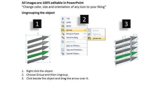 Windows Parallel Processing 5 Steps To Lead And Follow Arrow Ppt PowerPoint Slides