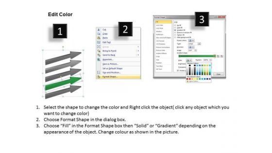 Windows Parallel Processing 5 Steps To Lead And Follow Arrow Ppt PowerPoint Slides