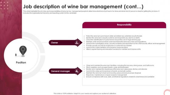 Wine Lounge Business Plan Job Description Of Wine Bar Management BP SS V