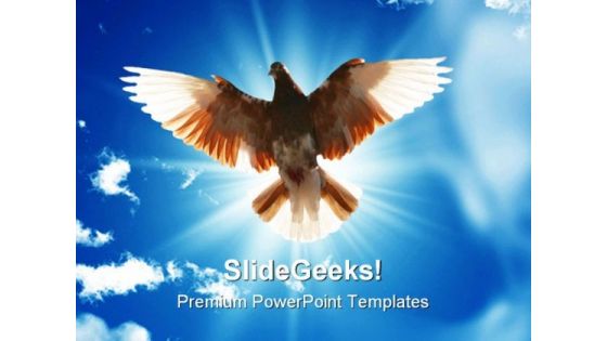 Wings Of Freedom Animals PowerPoint Templates And PowerPoint Backgrounds 0811